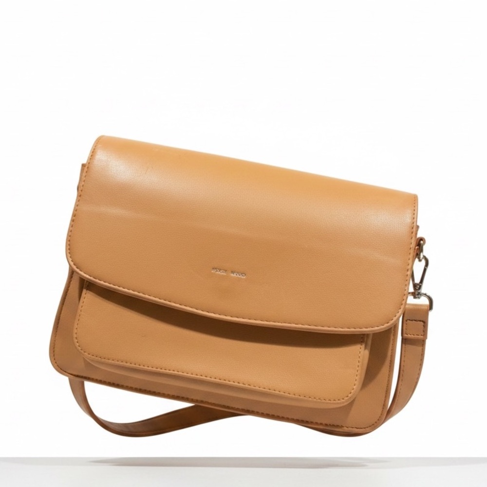 Pixie Mood Vegan Leather Crossbody Bag - Camel - EUC